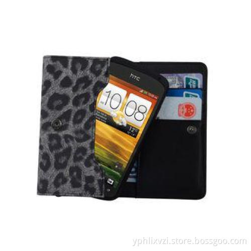 HTC One S Hard Shell PU Leather Cell Phone Case Wallet With